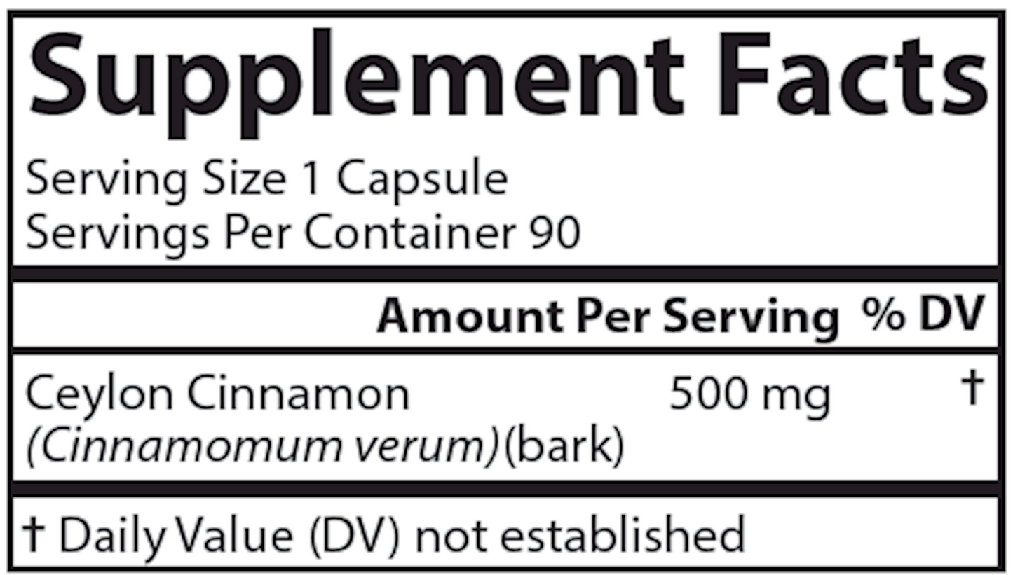 Ceylon Cinnamon 90 caps