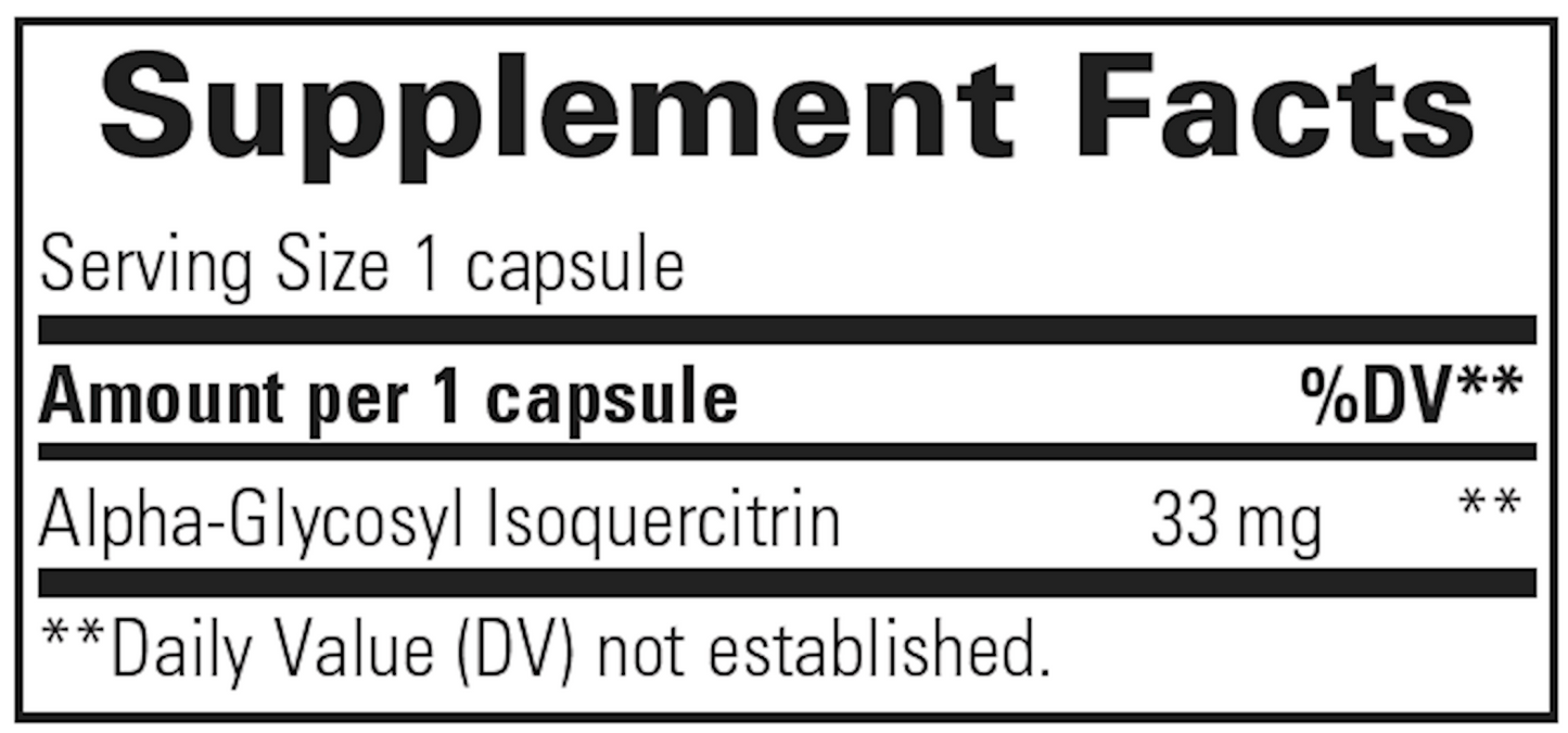 Alpha-Glycosyl Isoquercitrin 60 vegcaps