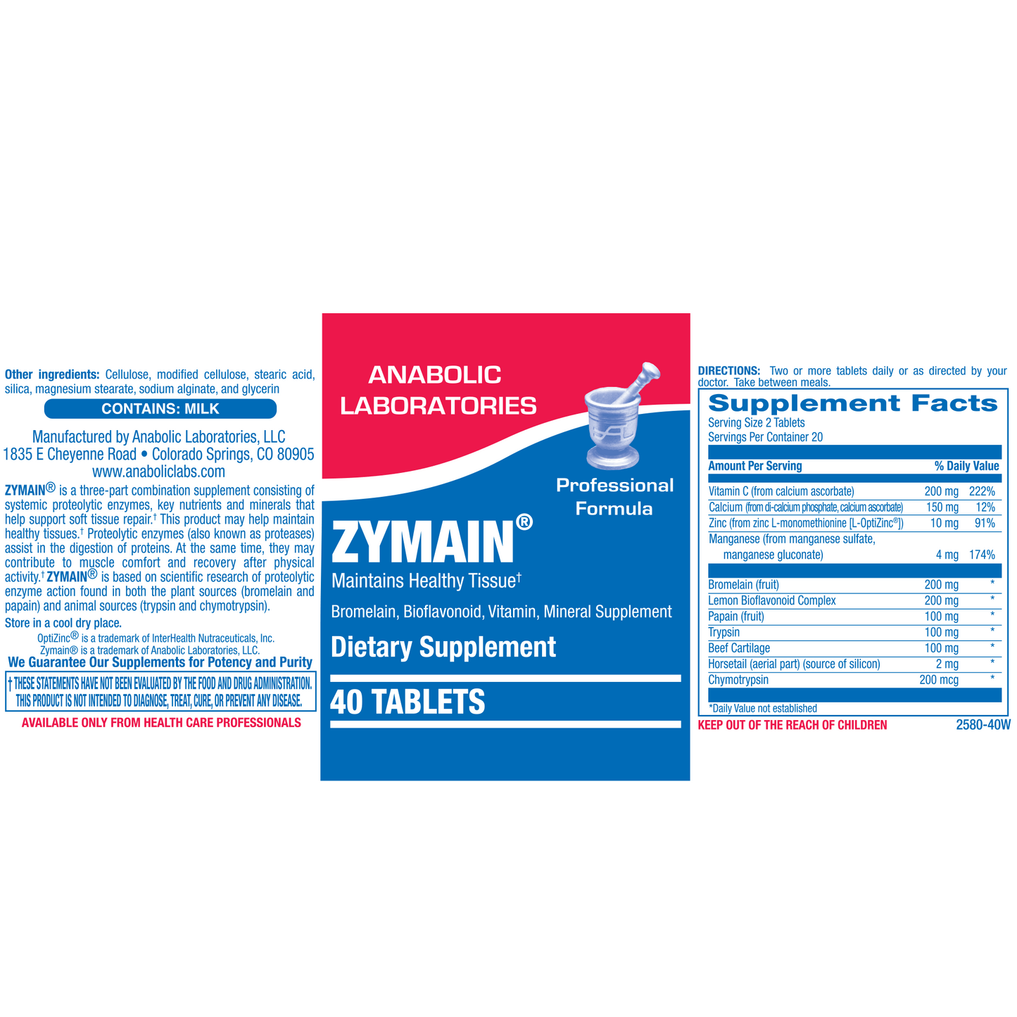 Zymain 40 tabs