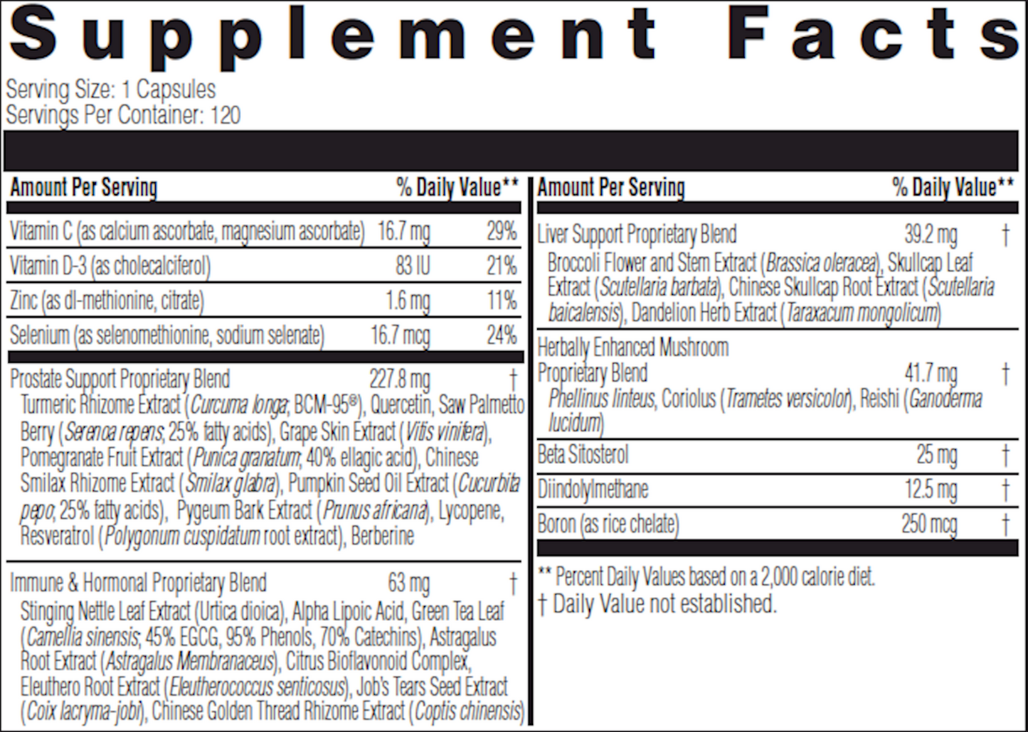 Complete Prostate Health 120 vegcaps