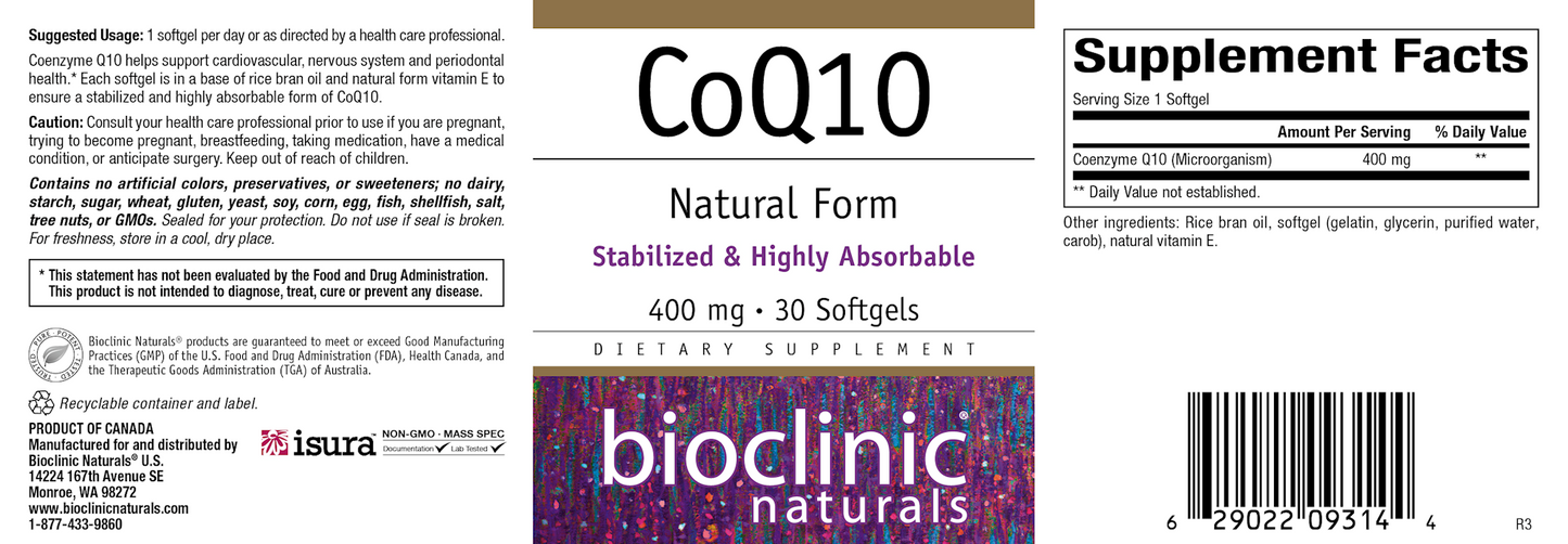 CoQ10 400 mg 30 gels