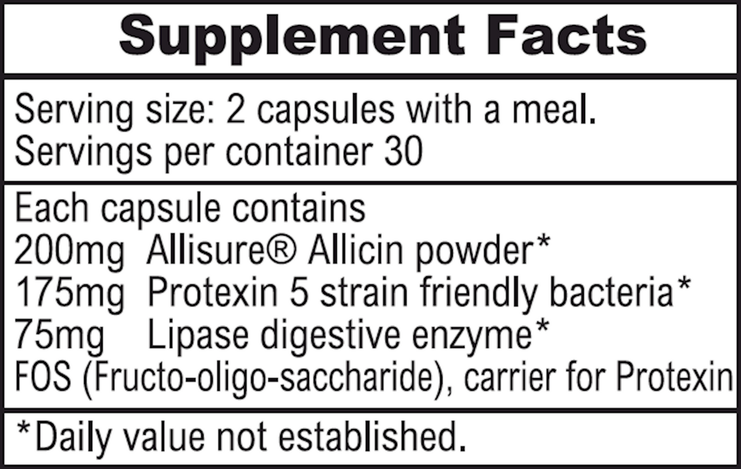 Allimax PrePro 60 vegcaps