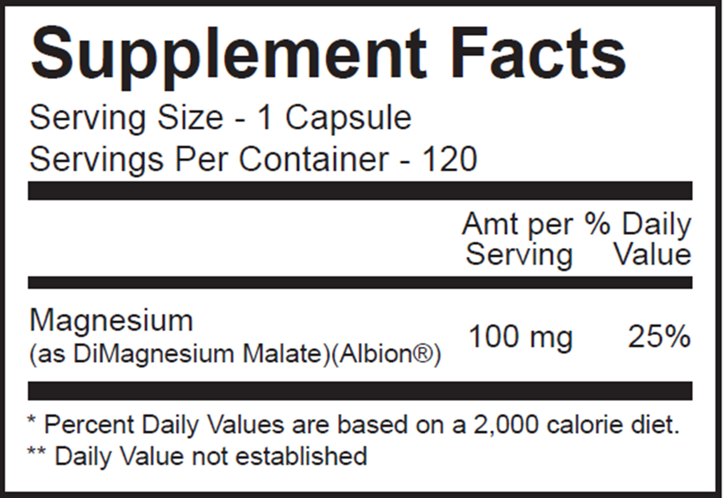 MagPure Malate 120 caps
