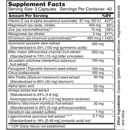 Diabetes Balance (RF) 120 Caps (10307)