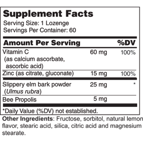 Zinc Lozenges 15 mg (10165)
