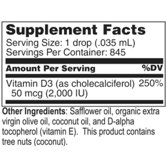 Vitamin D3 Drops 2000 IU (10326)