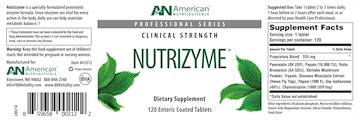 Nutrizyme 120 tabs