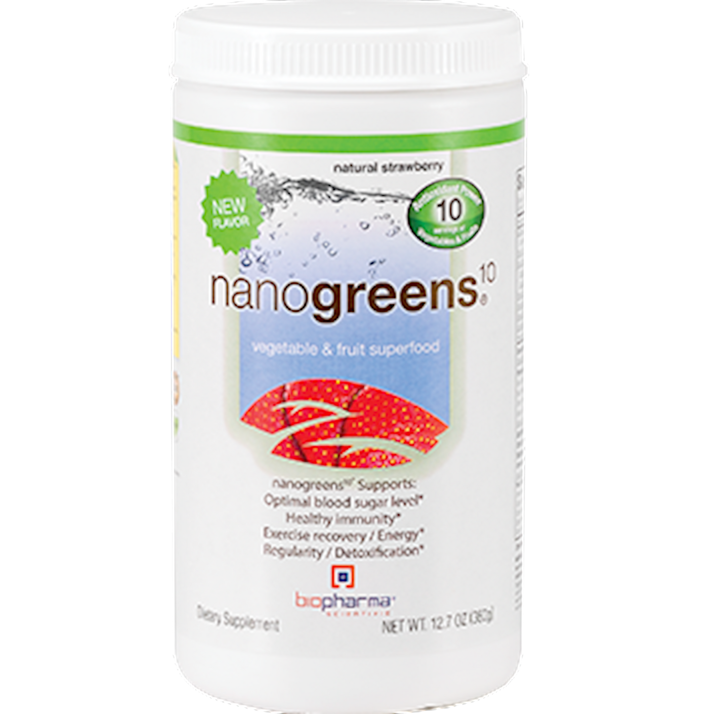 Nanogreens10 Strawberry 12.7 oz
