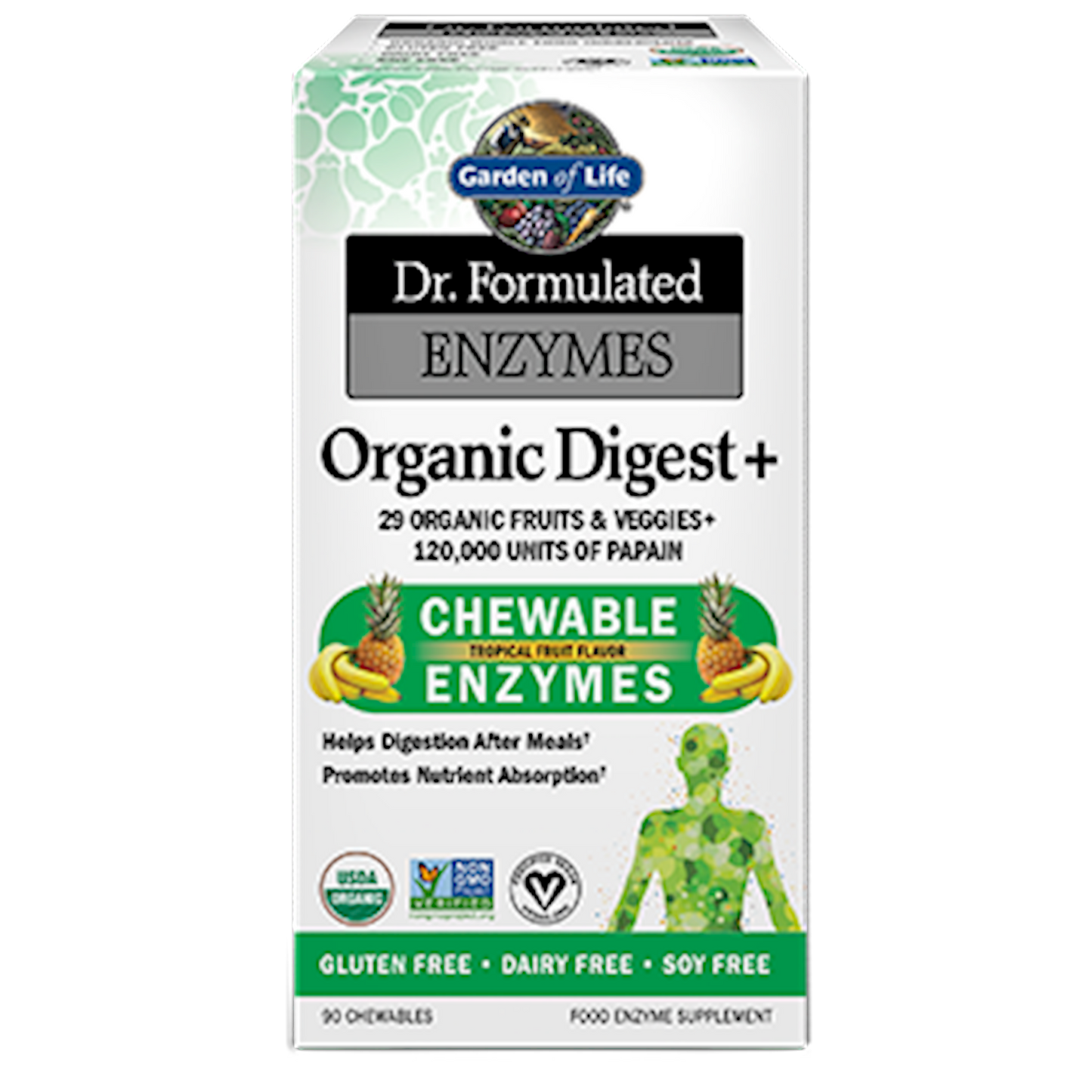 Dr. Formulated Organic Digest 90 chews
