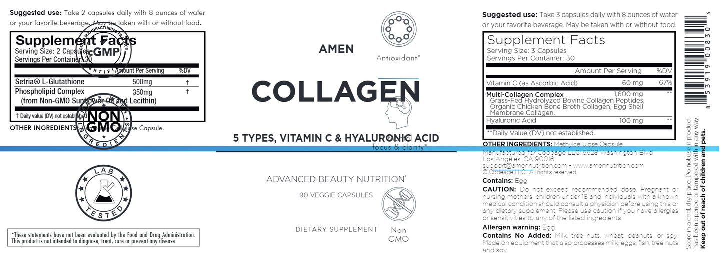Collagen 5 types 90 vegcaps