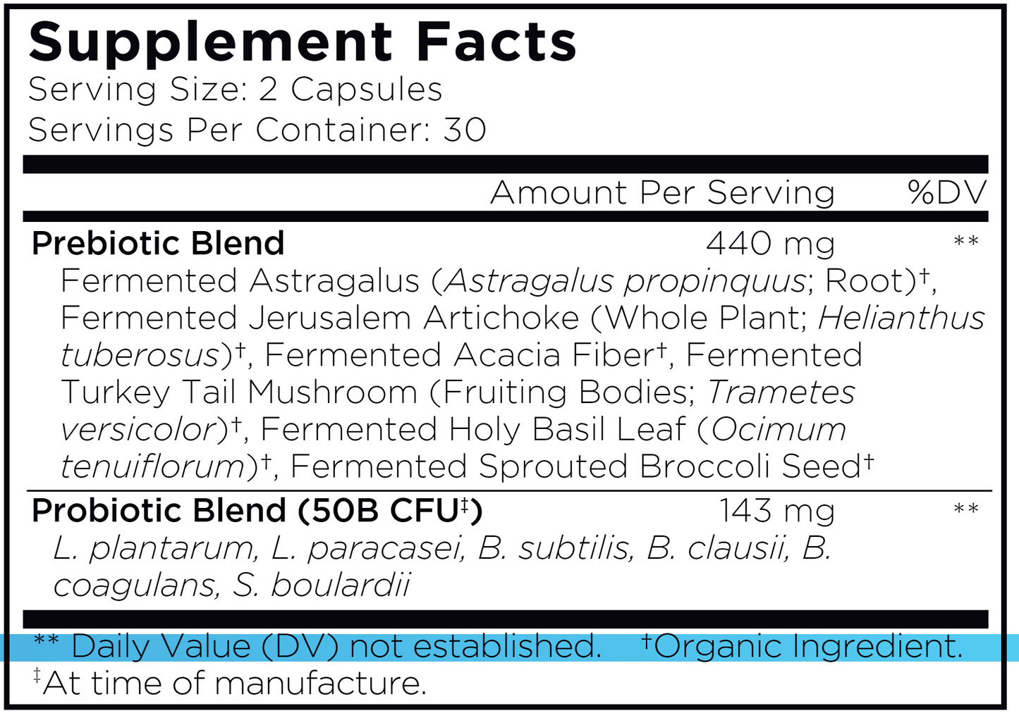 SBO Probiotic 50 bil CFU 60 vegcaps