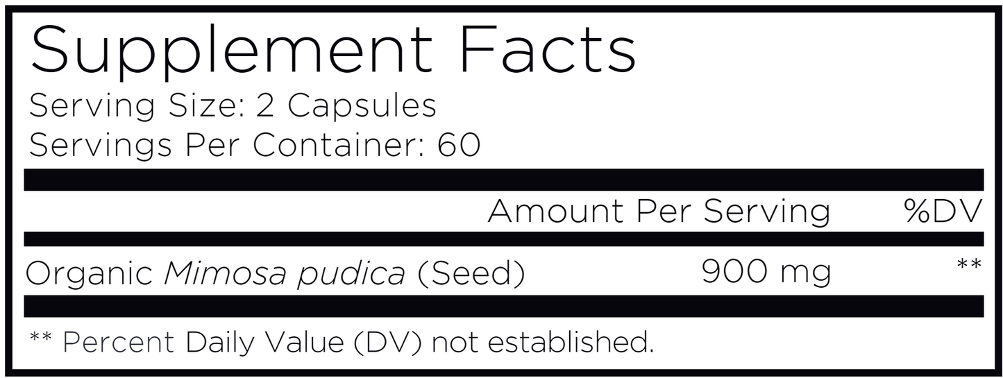 Organic Mimosa Pudica Seed 120 vegcaps