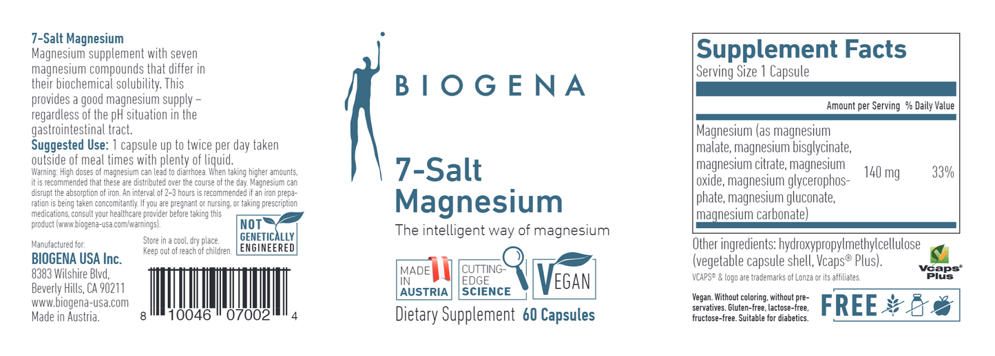 7-Salt Magnesium 60 vegcaps