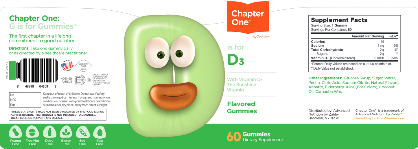 Vitamin D3 Gummies 60 gummies