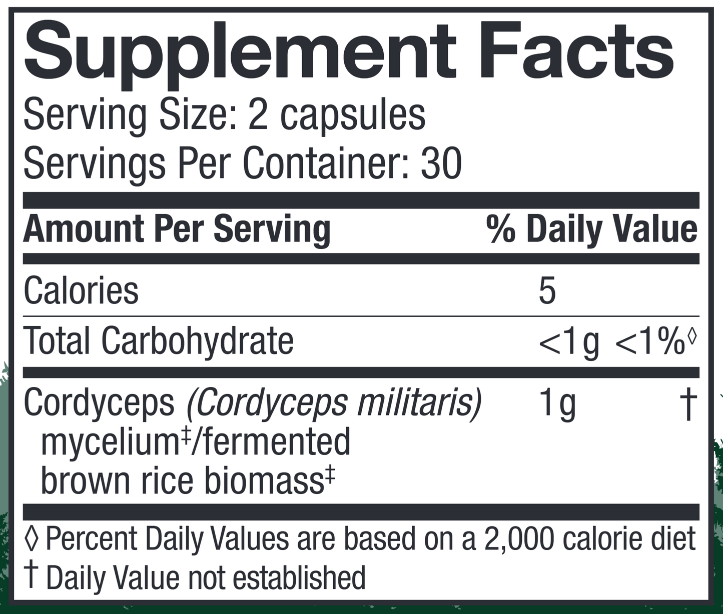 Cordyceps capsules 60 vegcaps