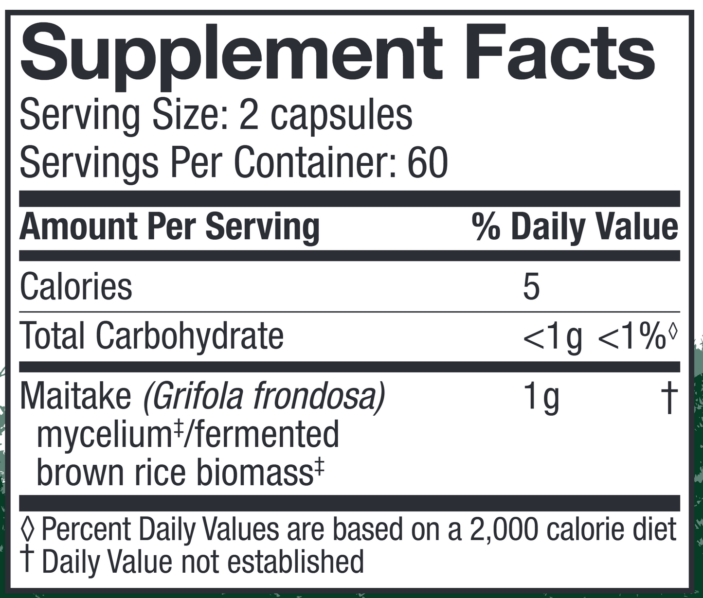 Maitake Capsules 120 vegcaps