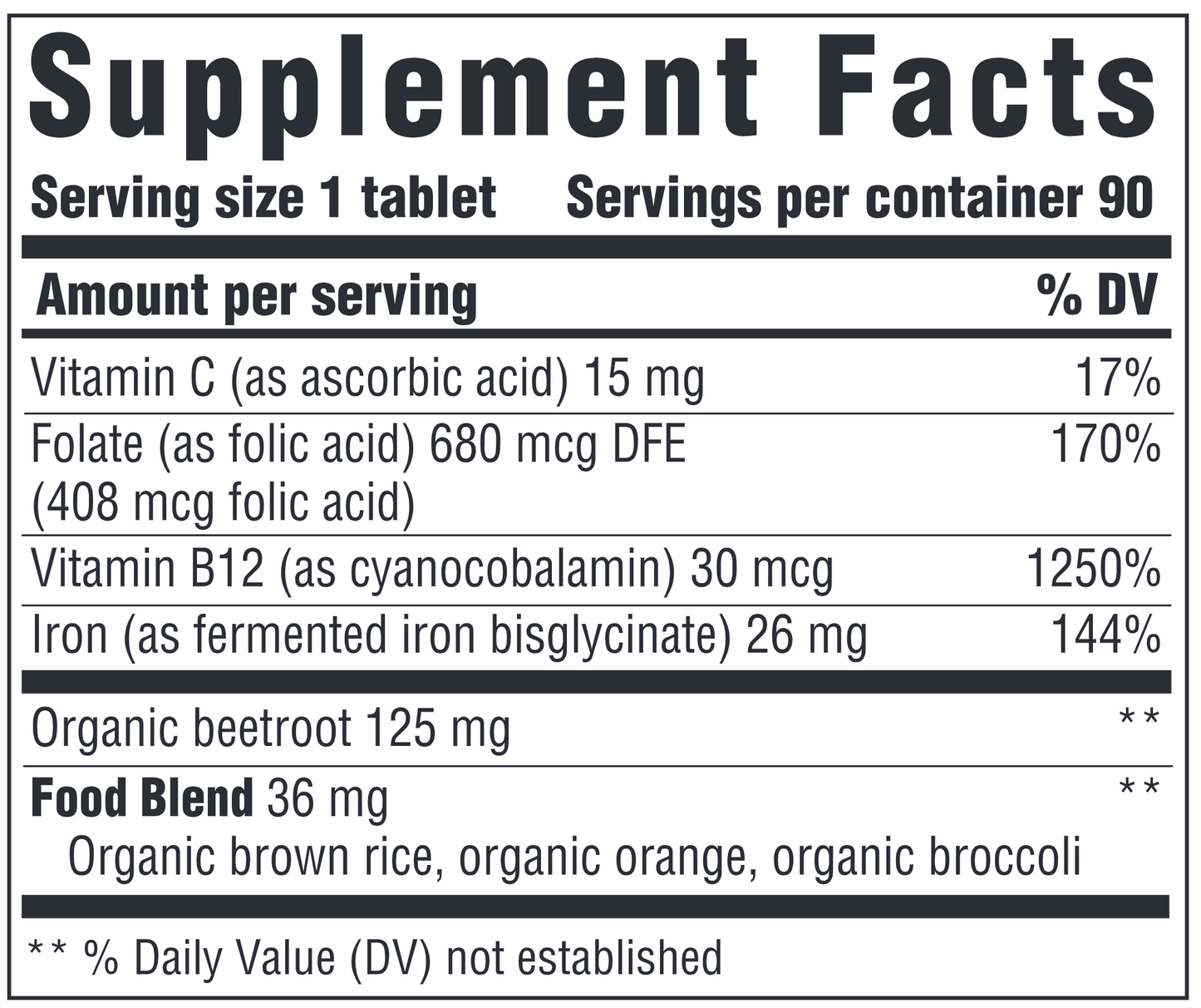 Iron Response 90 tabs