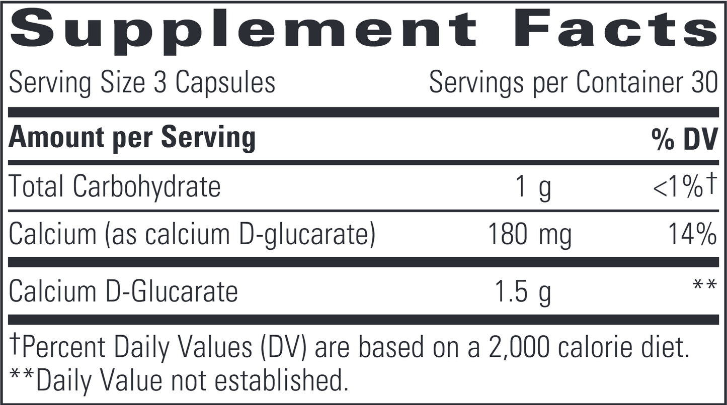 Calcium D-Glucarate 90 caps