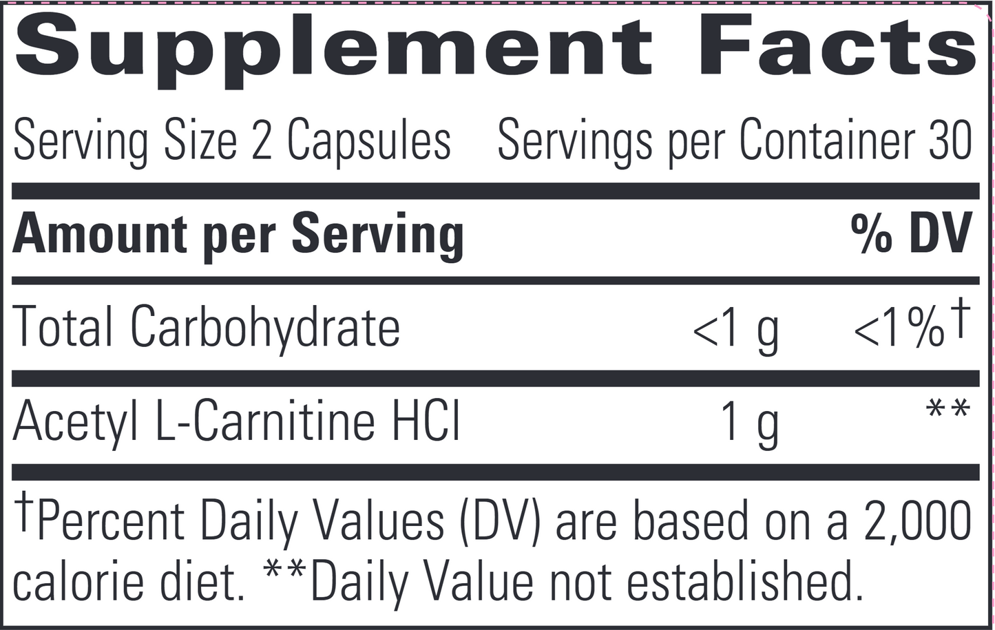 Acetyl L-Carnitine 60 caps