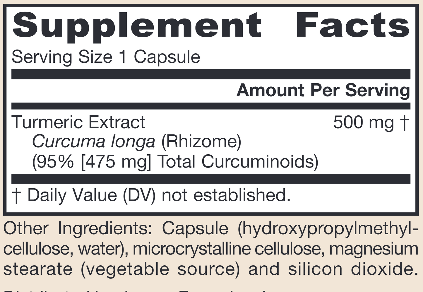 Curcumin 95 500 mg 120 caps