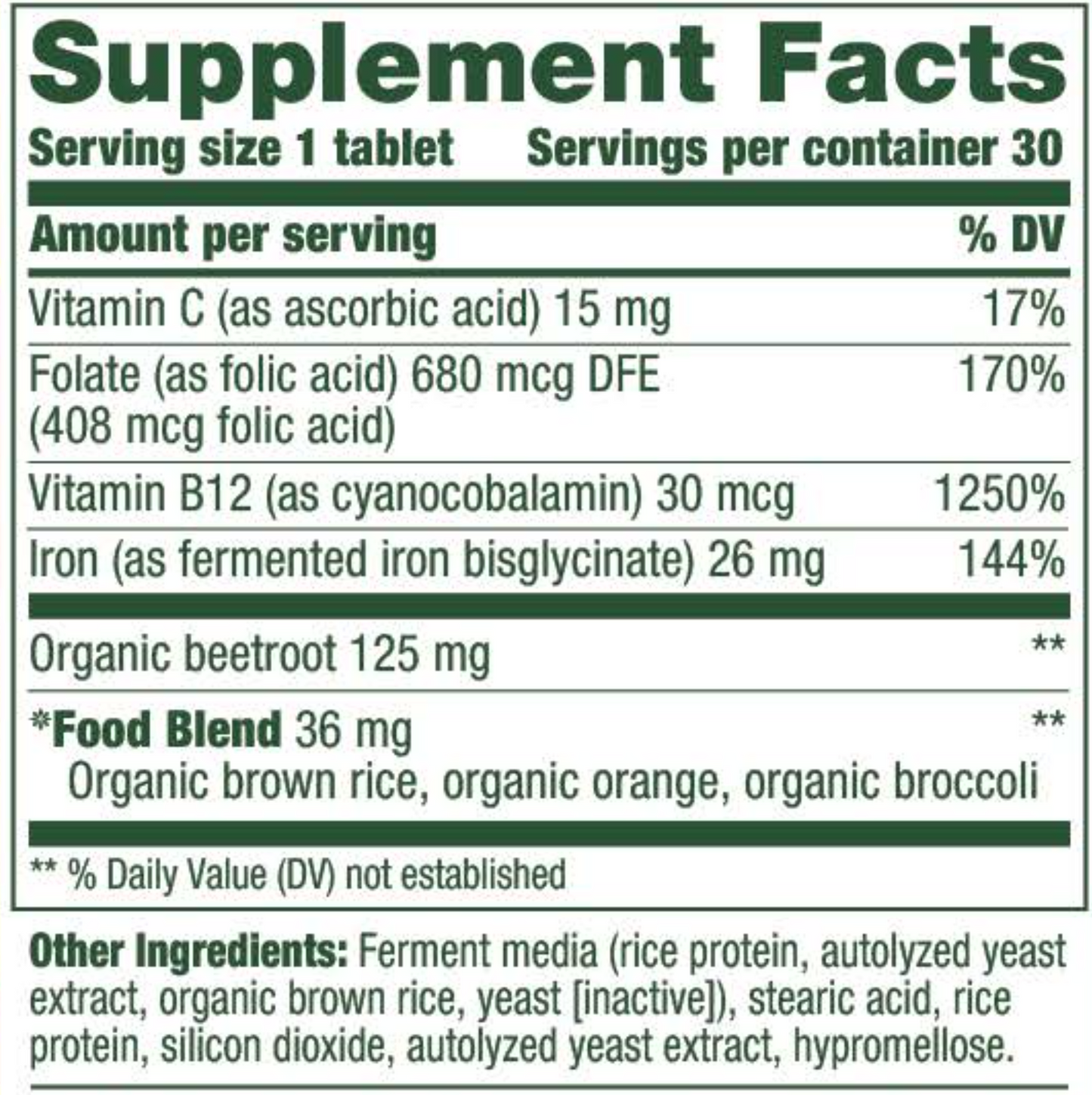 Blood Builder Minis 30 tabs