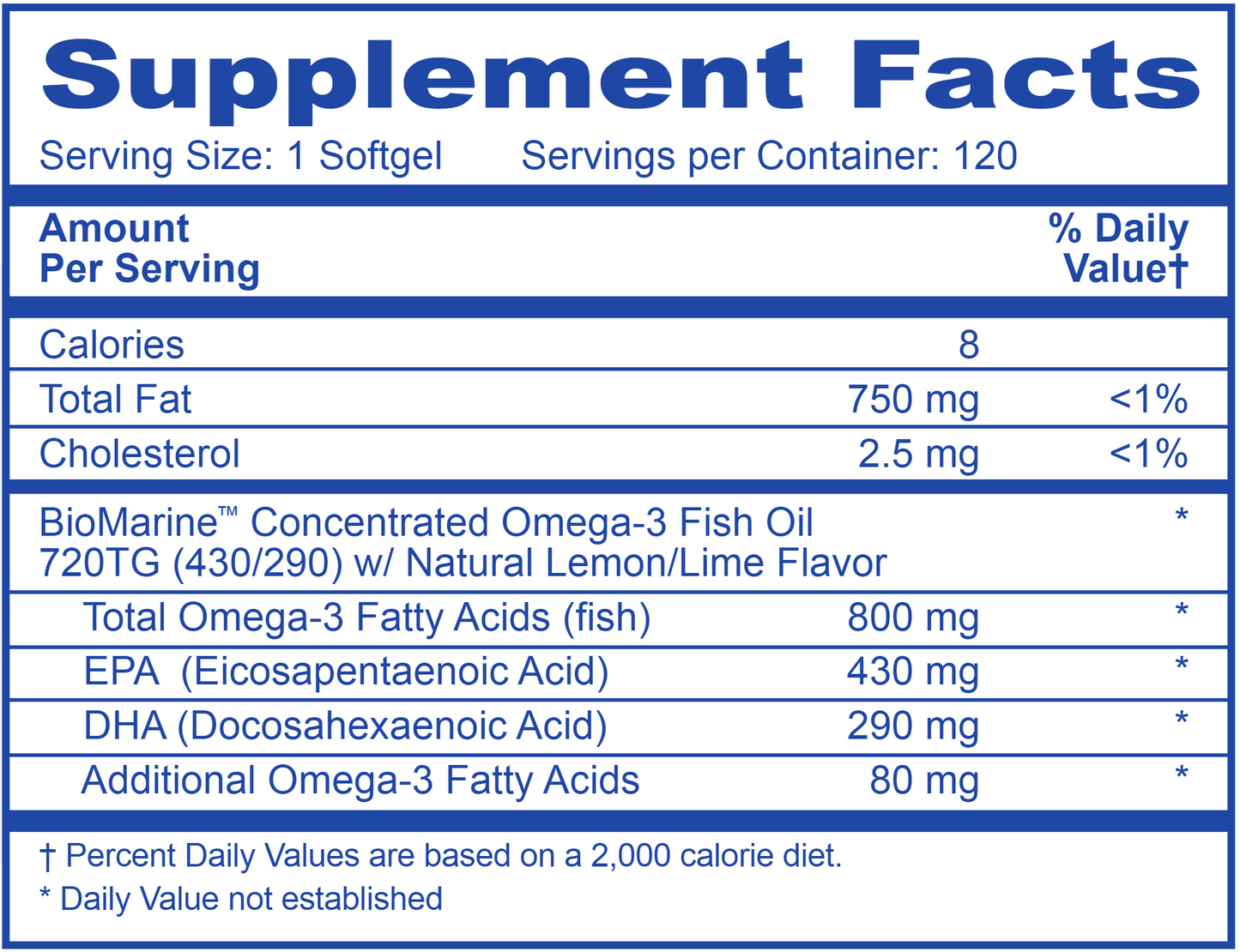 Omega 800 120 softgels