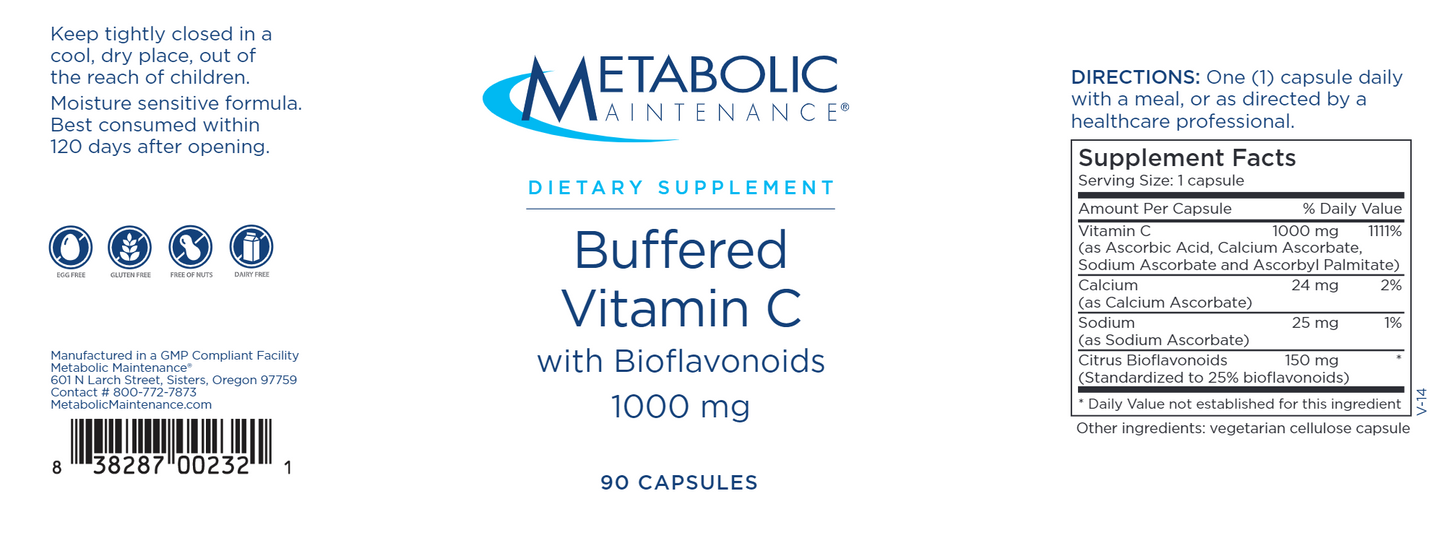Buffered C 1000 mg 90 caps