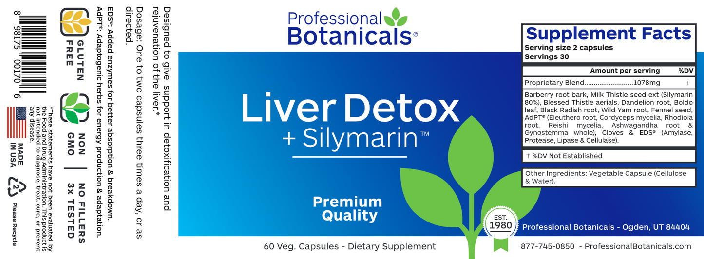 Liver Detox Plus Silymarin 60 caps