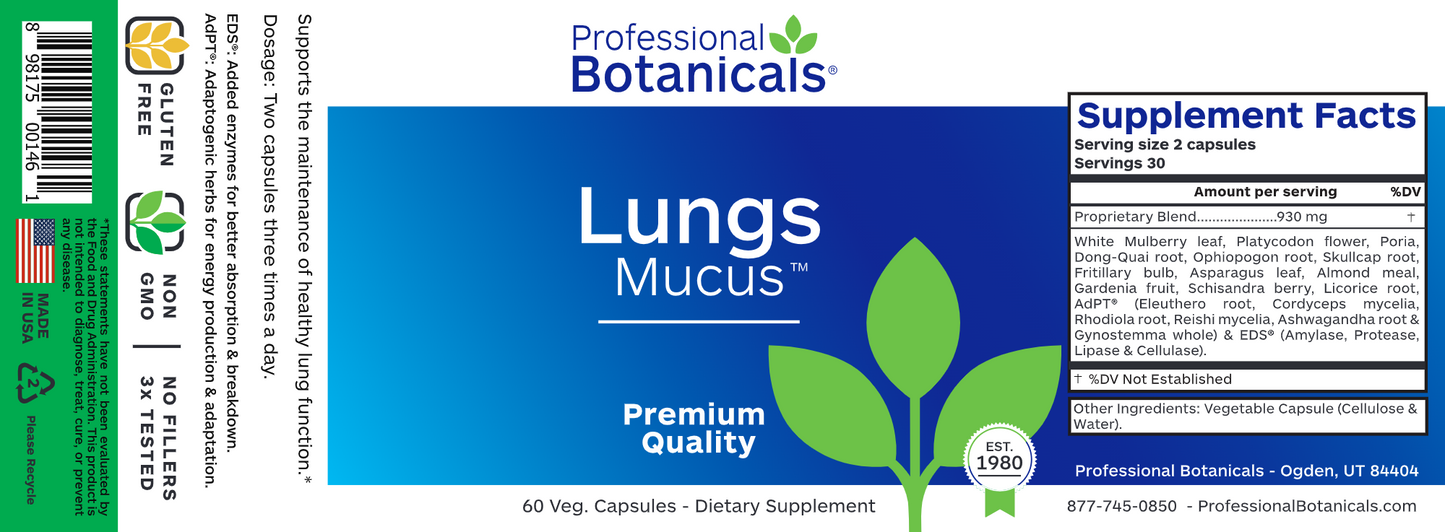 Lungs Mucus 60 caps