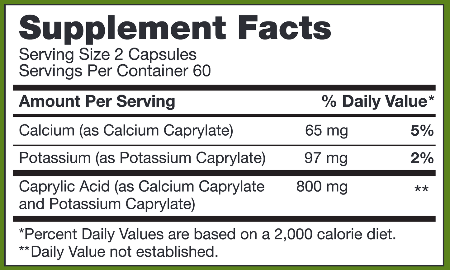 Caprylic Acid 120 caps