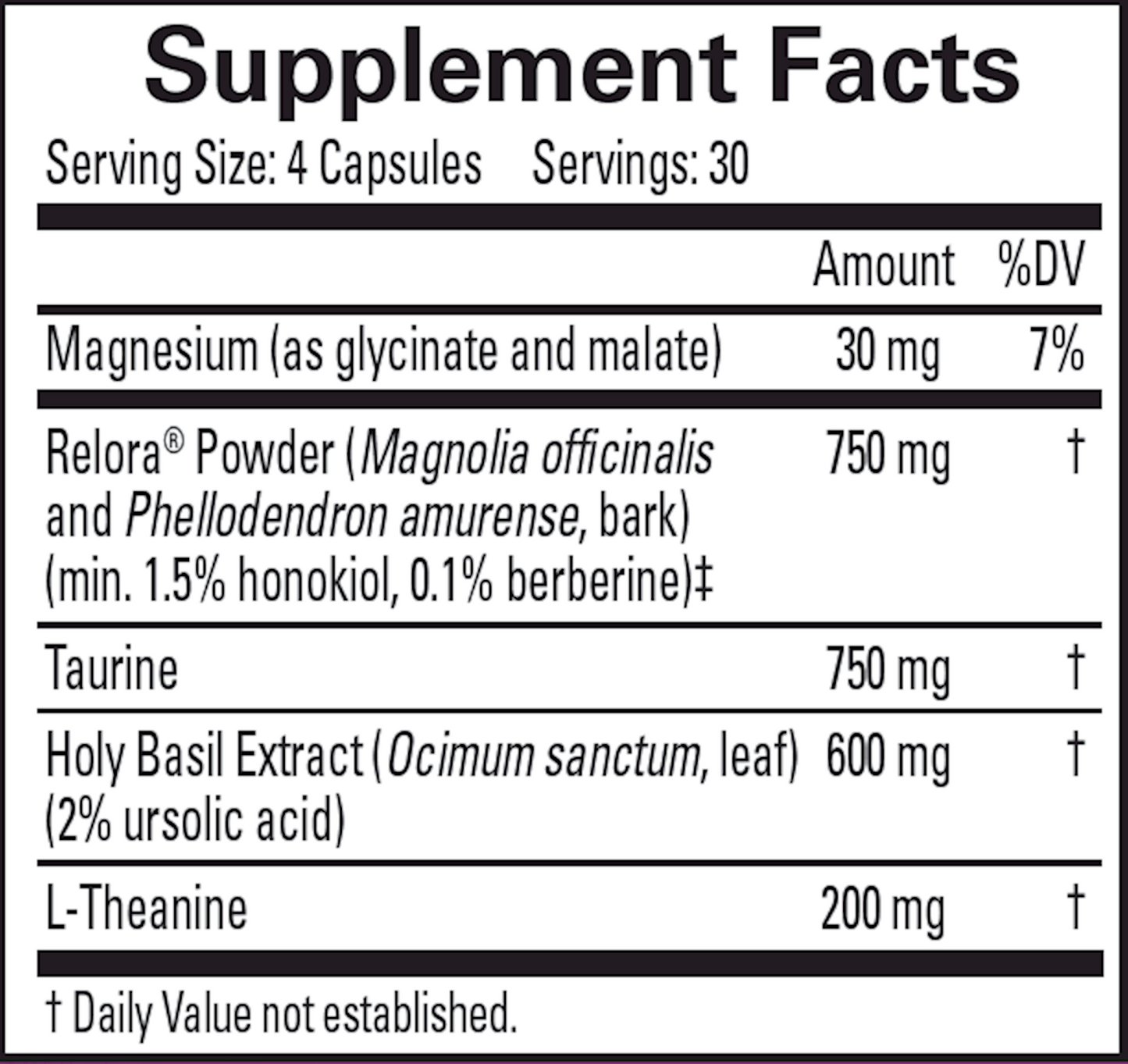 Everyday Stress Relief 120 caps