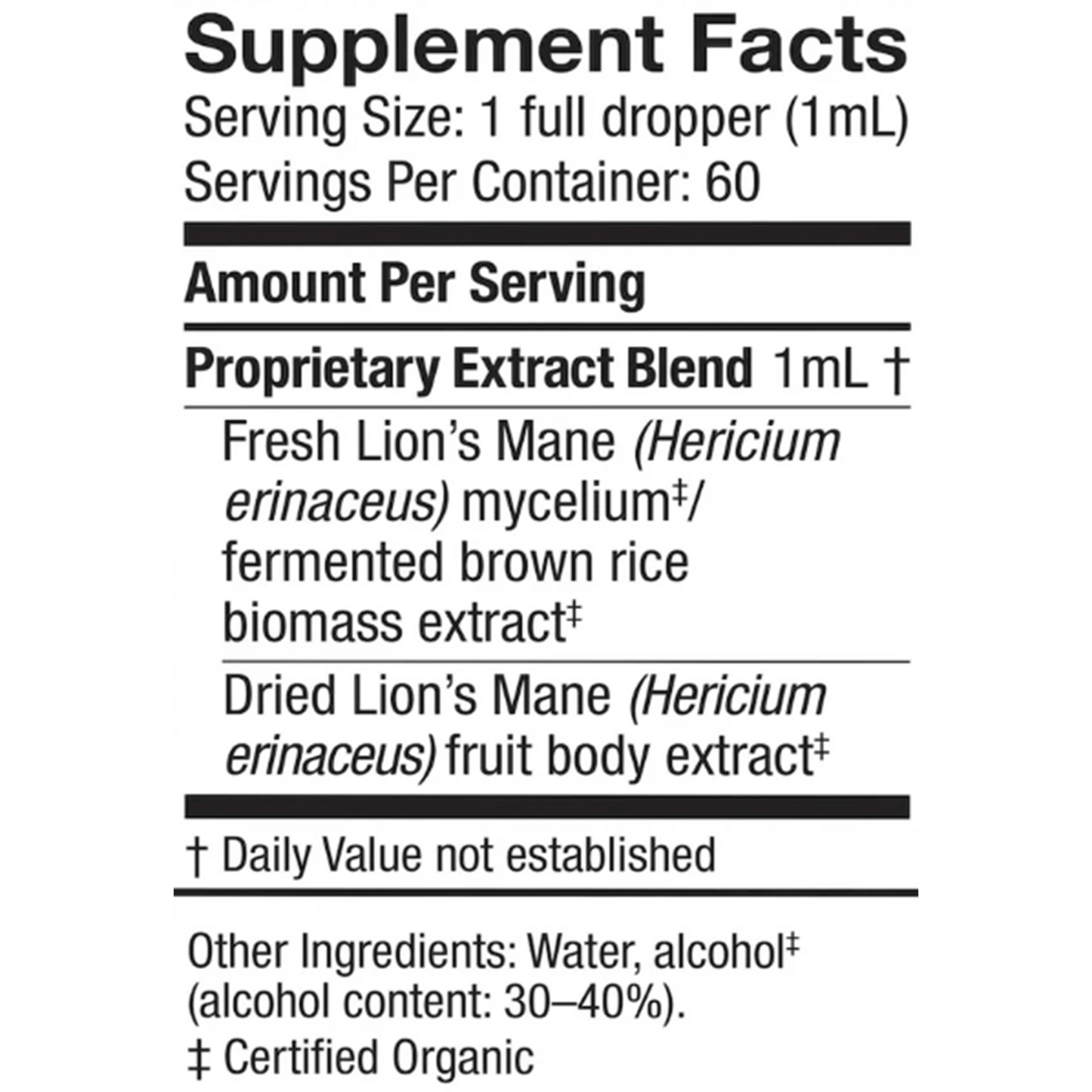 Lion's Mane Extract 2 oz