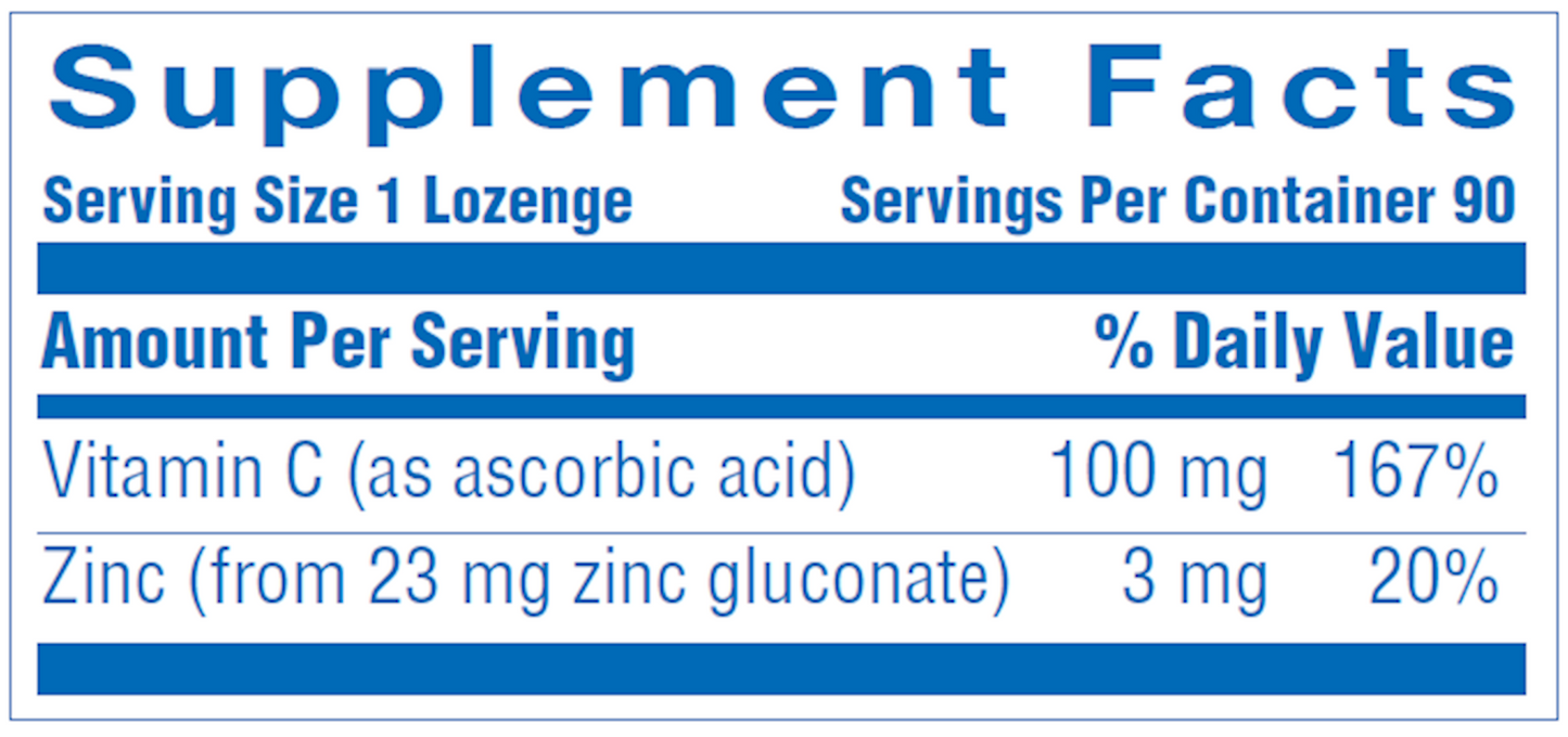 Zinc Lozenges Orange 90 lozenges