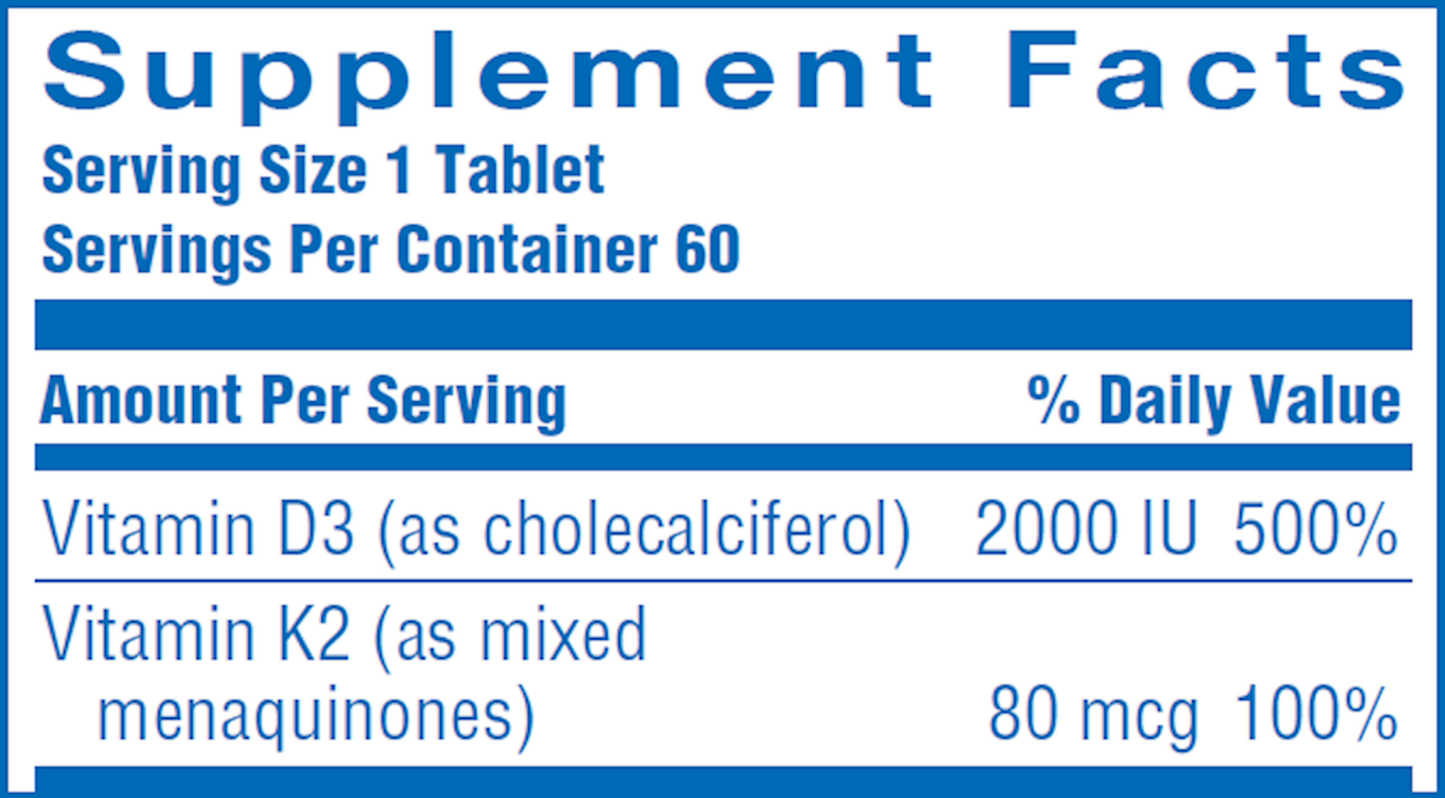 Ultra K2-D3 60 chew tabs