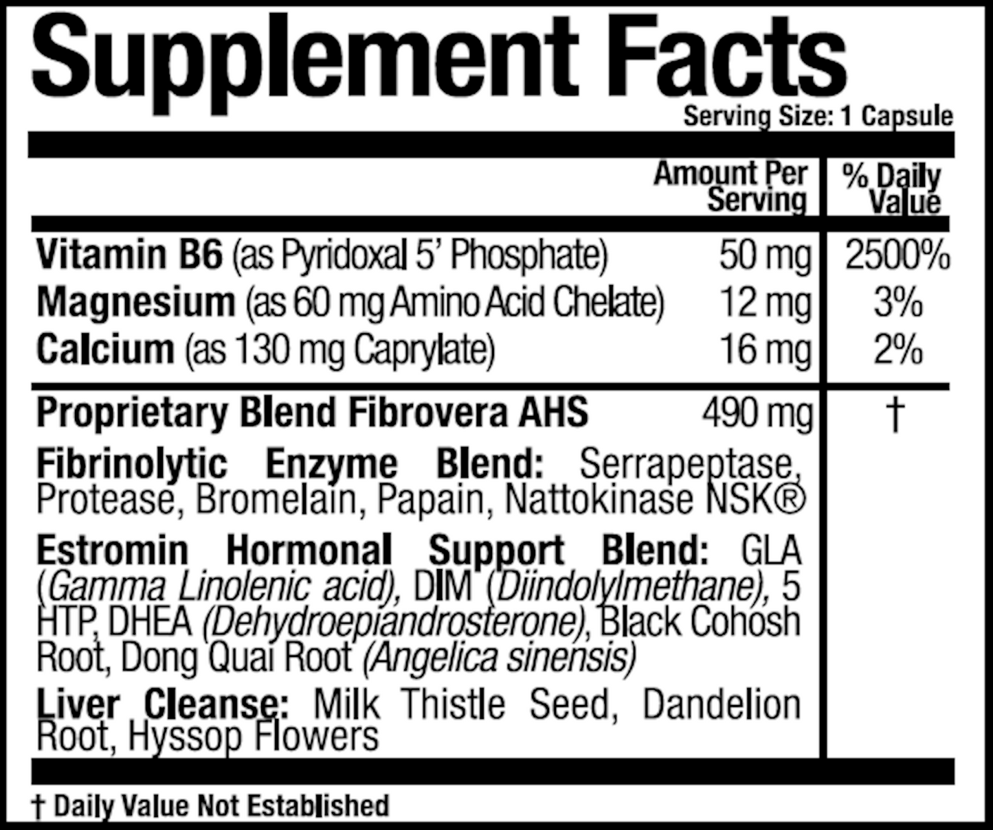 Fibrovera AHS 90 caps