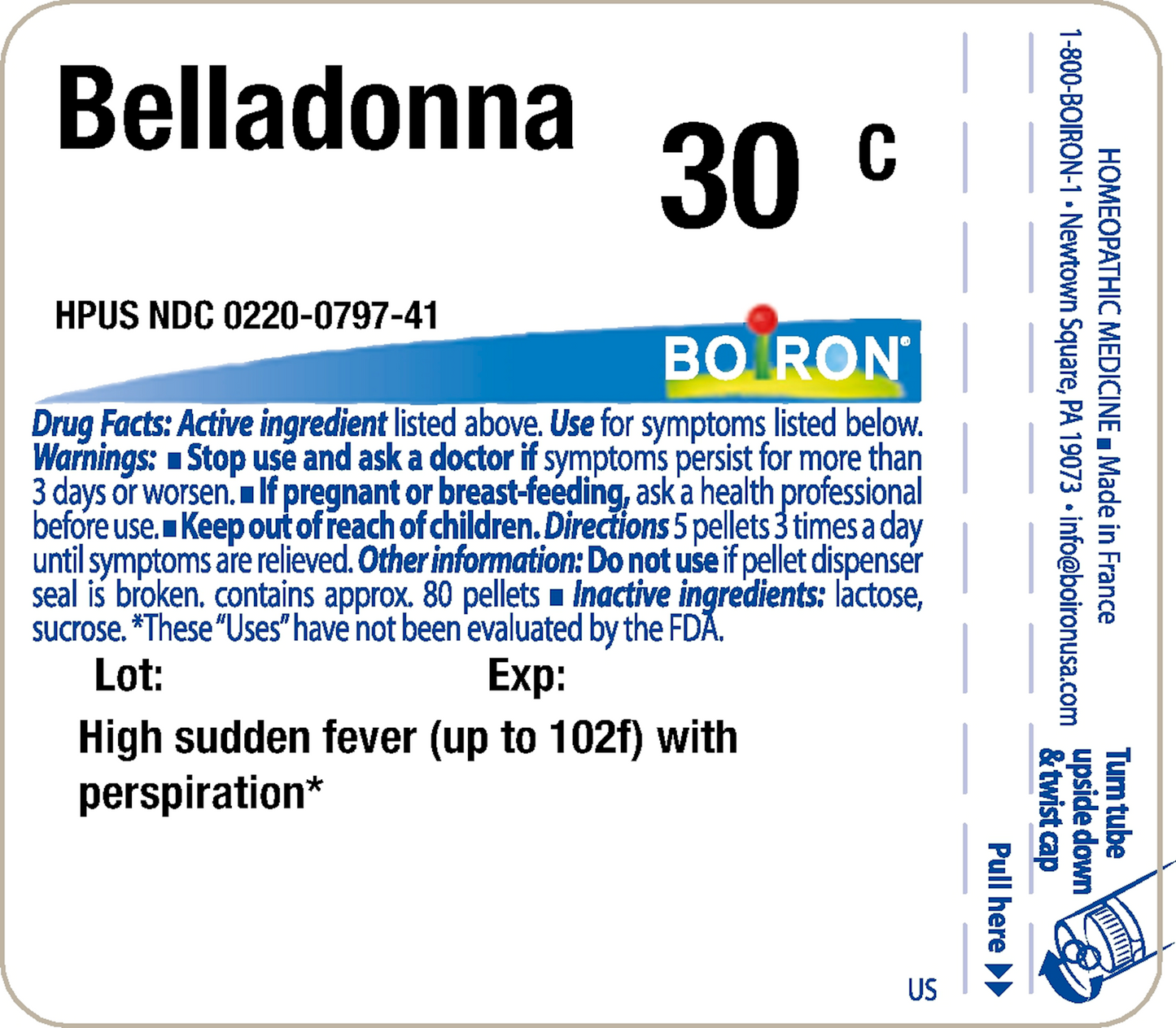 Belladonna 30C 80 plts