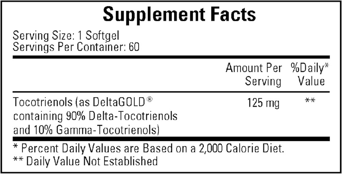 Annatto Tocotrienols 125 mg 60 gels