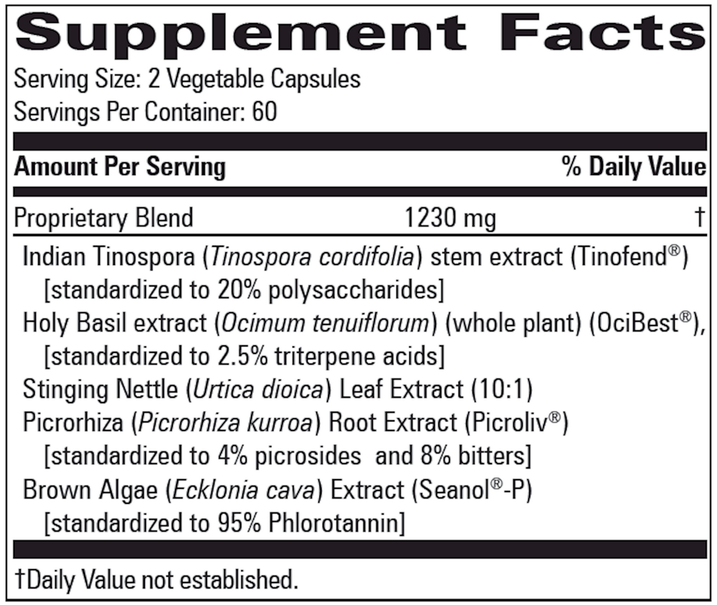 Allergy Modulator 120 vegcaps