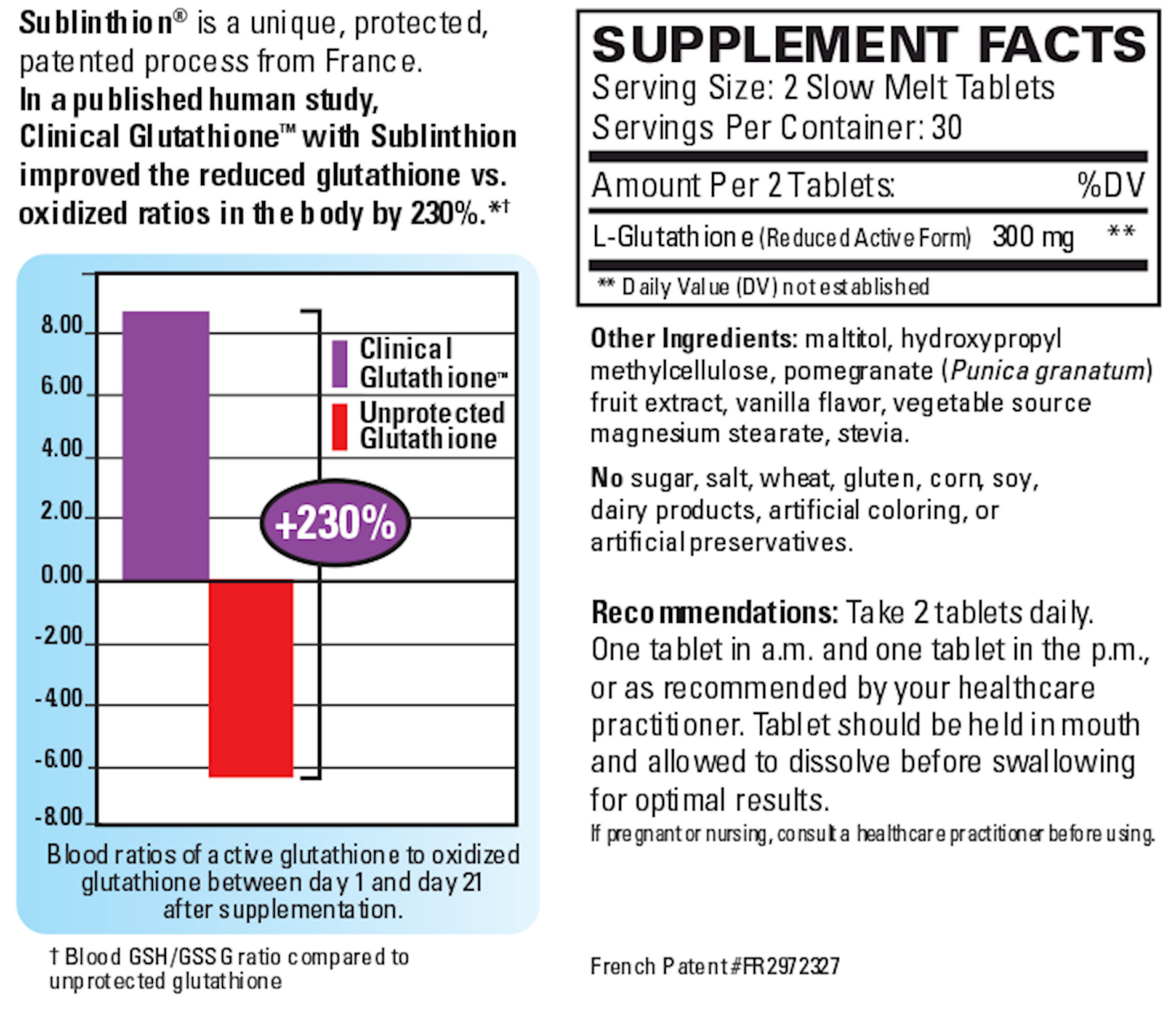 Clinical Glutathione 60 tabs