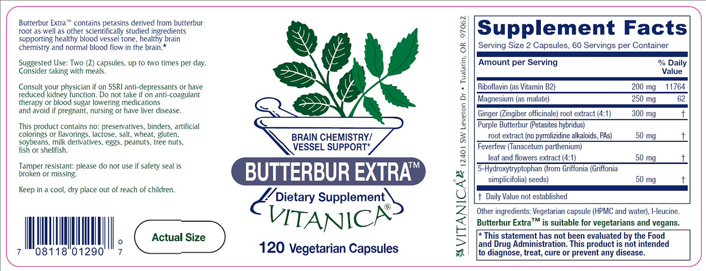 Butterbur Extra 120 caps