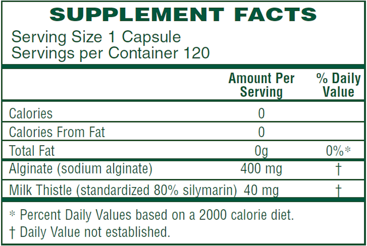 Alginate Plus 120 vegcaps