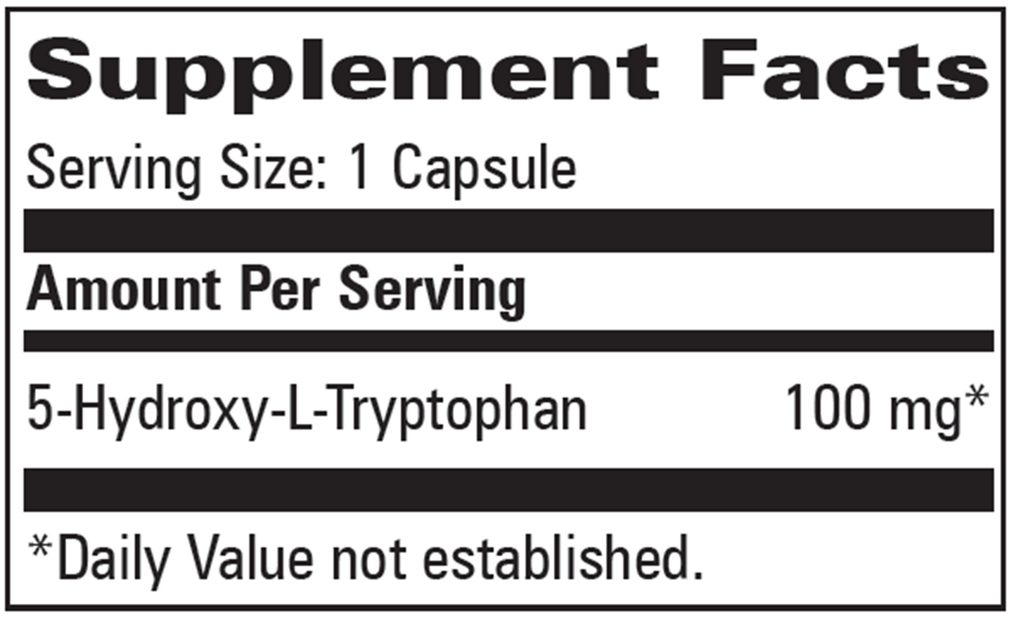 5-Hydroxy L-Tryptophan 30 caps