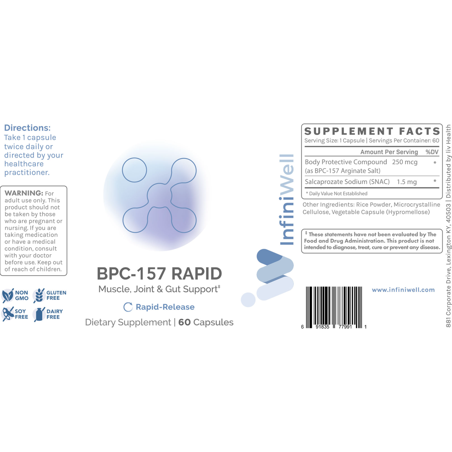 BPC-157 Rapid - 250mcg 60c