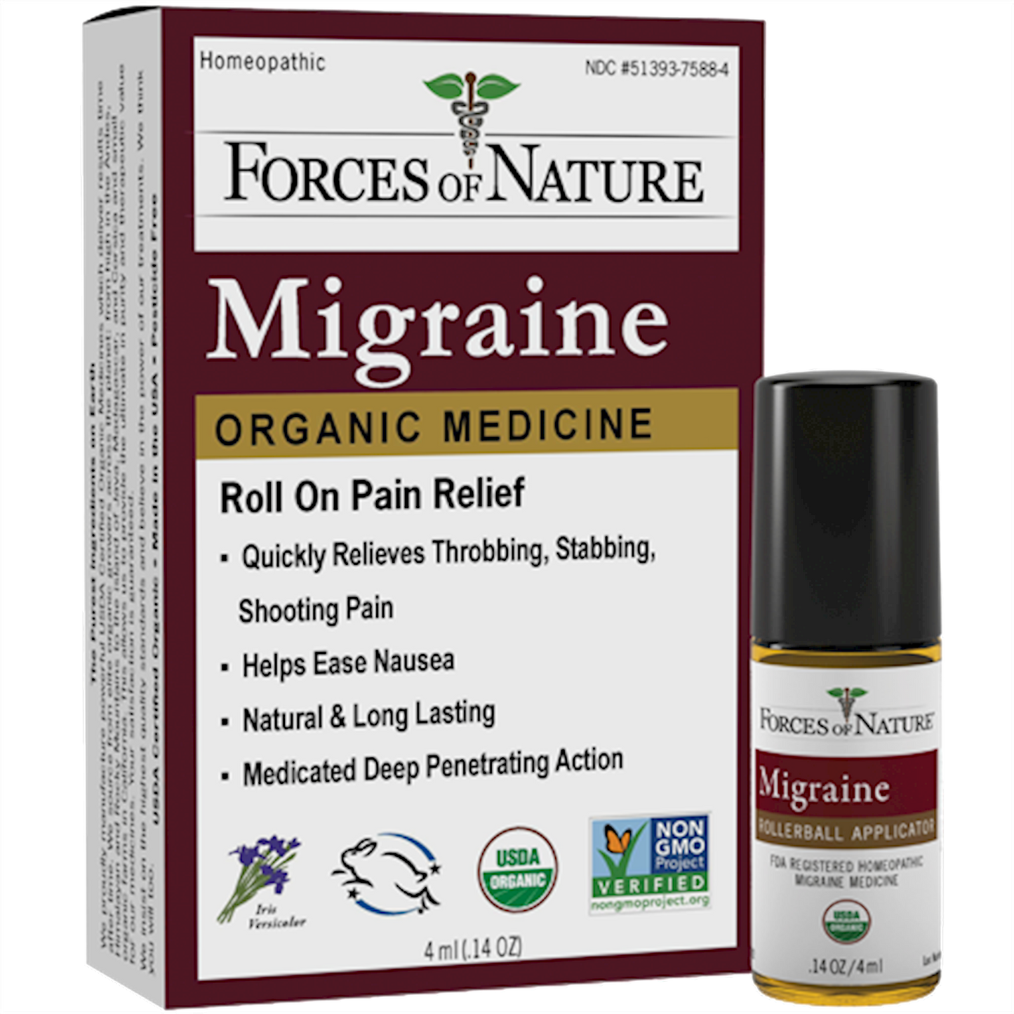 Migraine Pain Organic .14 fl oz