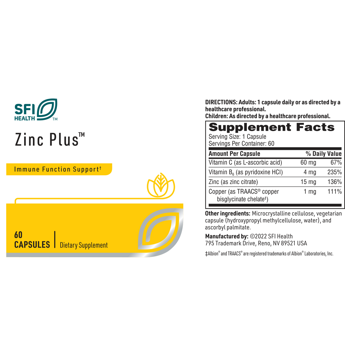 Zinc Plus 60 vegcap