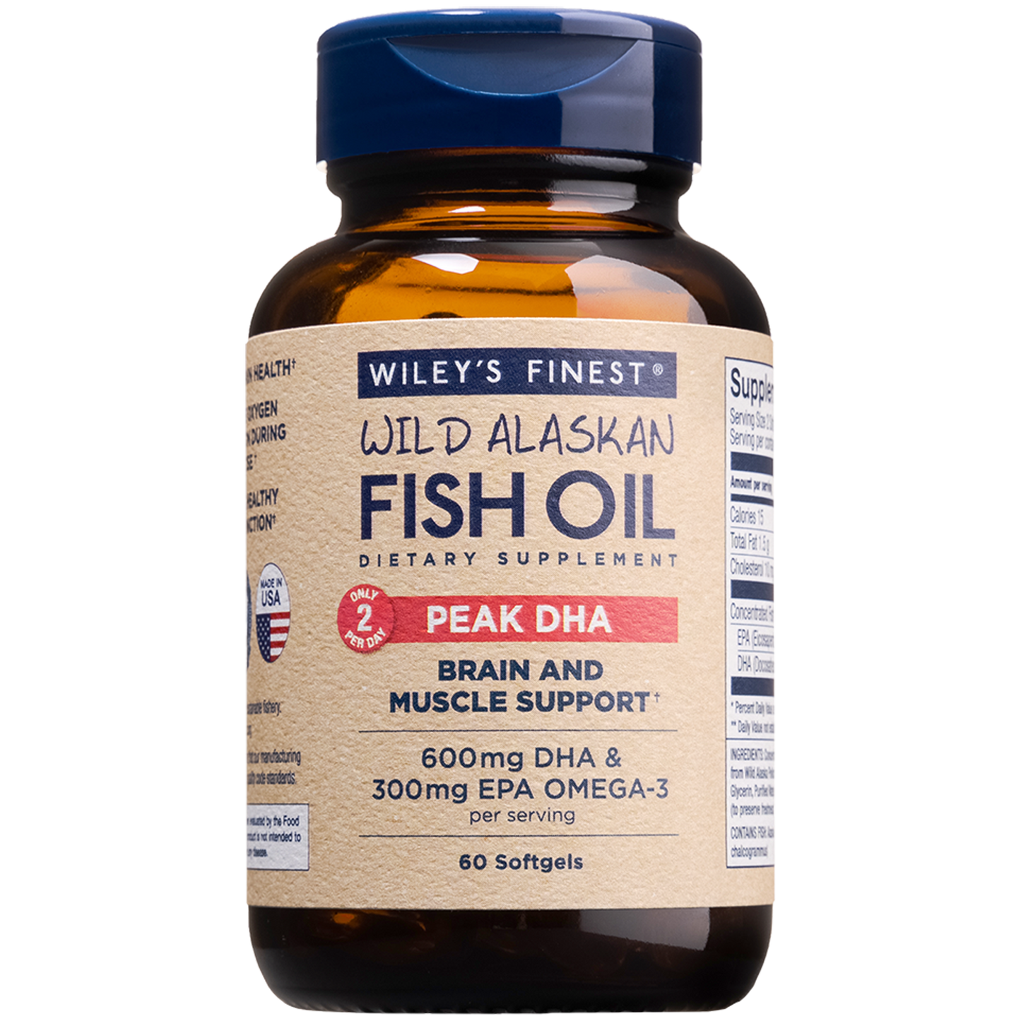 Wild Alaskan Fish Oil - Peak DHA 60 ct