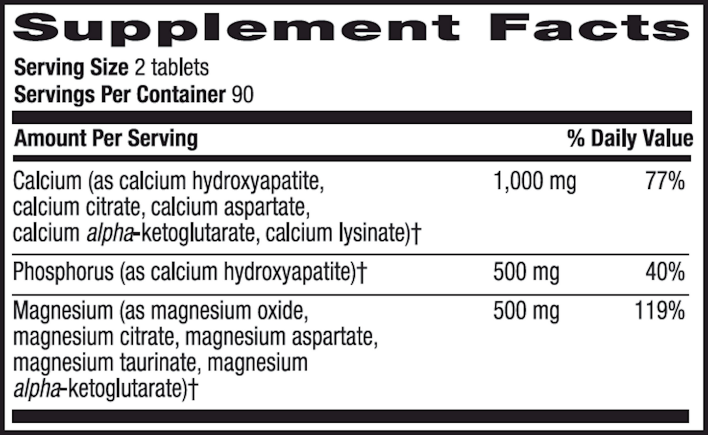 Calcium Magnesium Complx 180 tabs