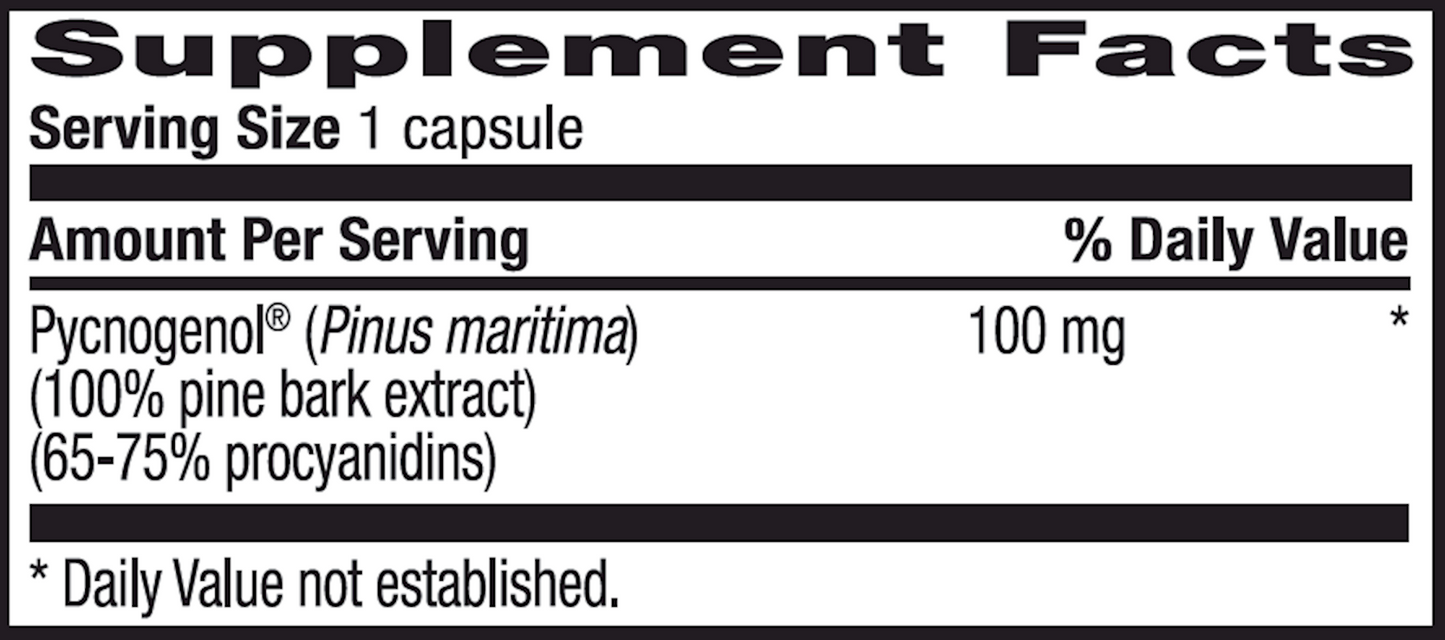 Pycnogenol 100 mg 30 vegcaps