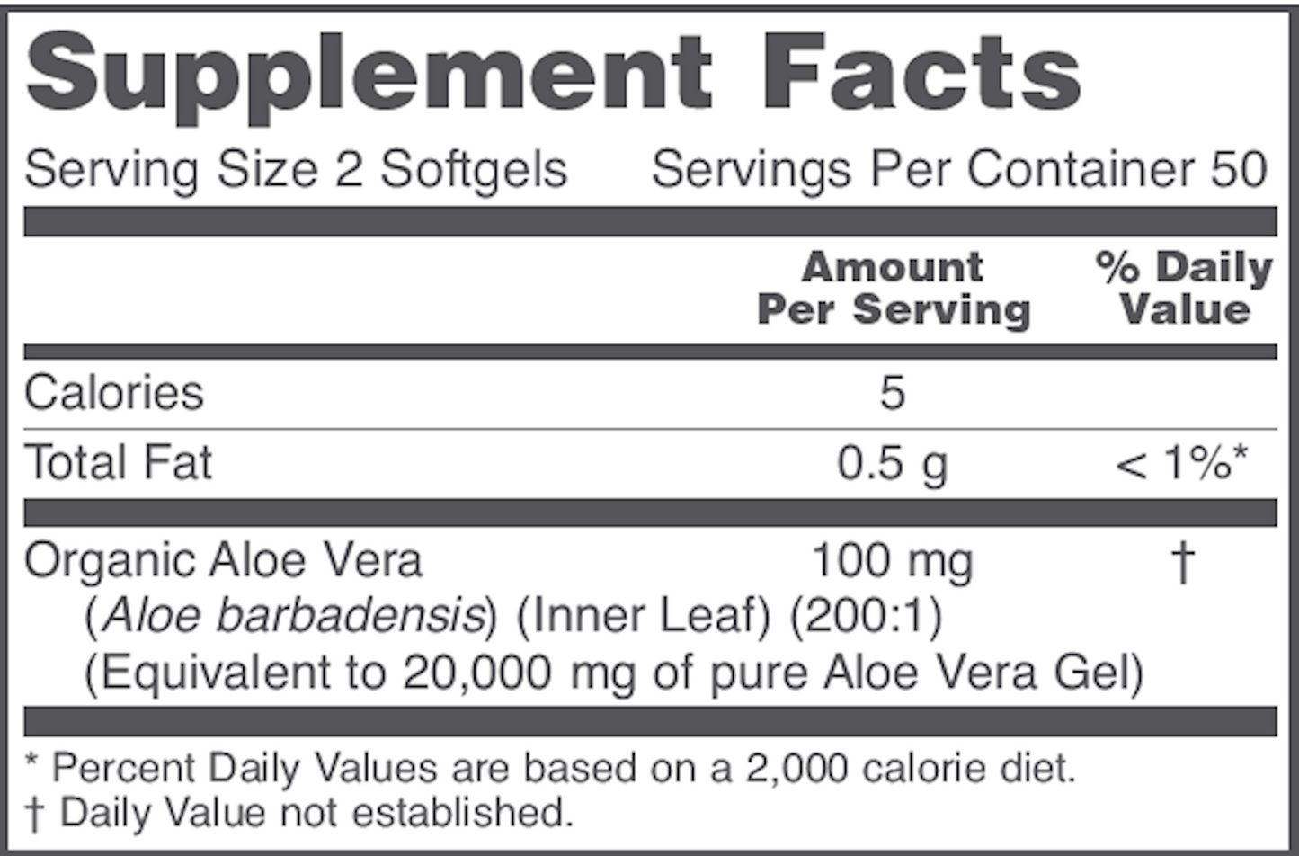 Aloe Vera Gels 100 gels