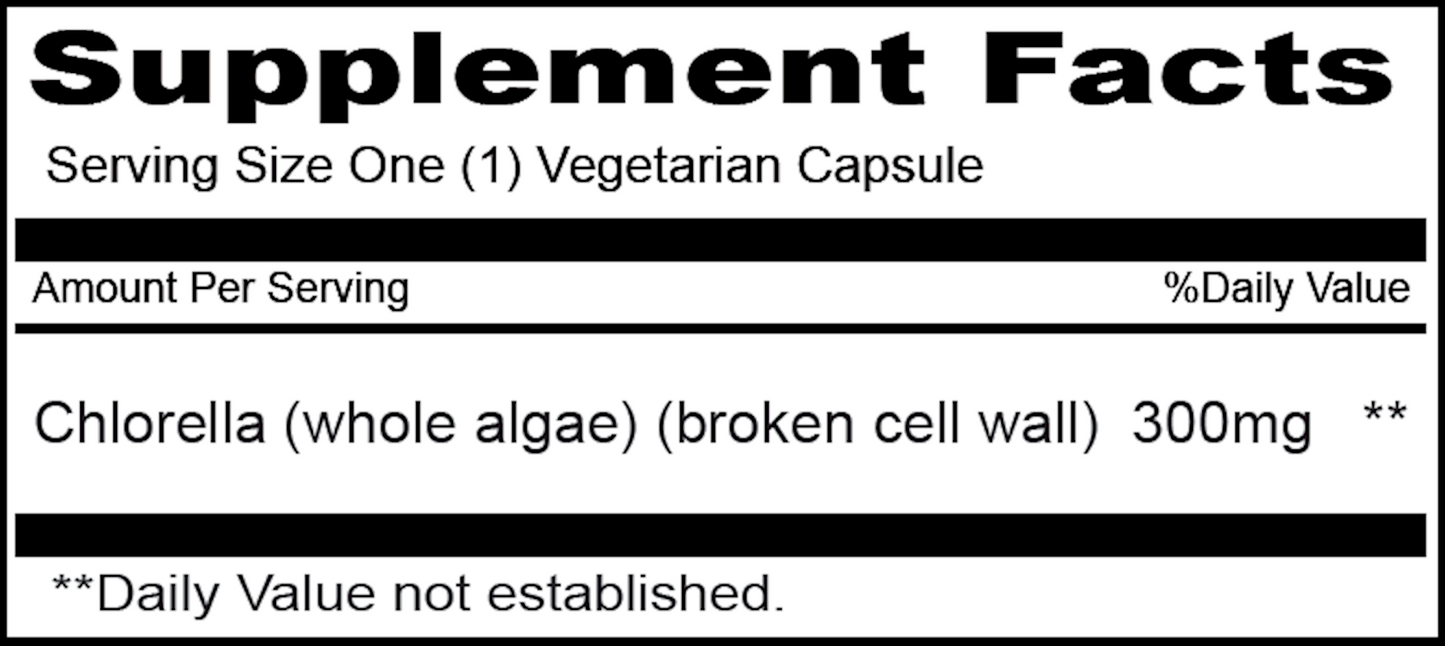 Chlorella 300 mg 180 vegcaps